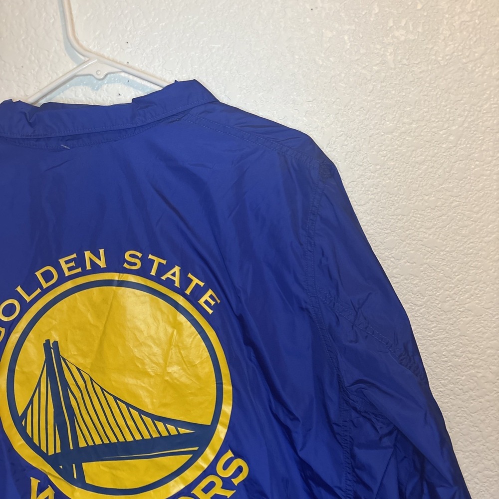 Levis Golden State Warriors Jacket Hat Bundle XL Blue Windbreaker Snapback - Picture 14 of 16